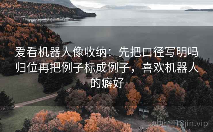 爱看机器人像收纳:先把口径写明吗归位再把例子标成例子,喜欢机器人的癖好 爱看机器人像收纳:先把口径写明吗归位再把例子标成例子,喜欢机器人的癖好