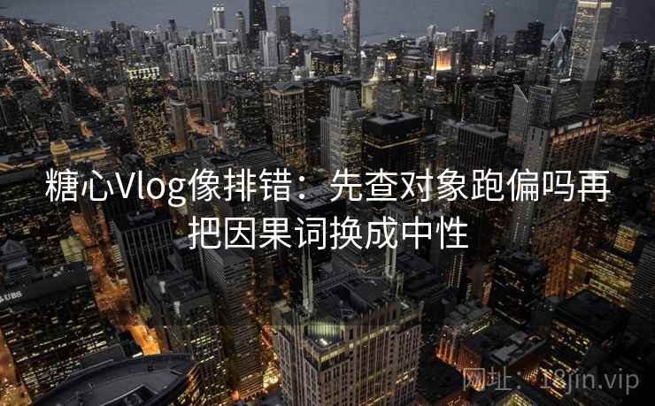 糖心Vlog像排错:先查对象跑偏吗再把因果词换成中性 糖心Vlog像排错:先查对象跑偏吗再把因果词换成中性