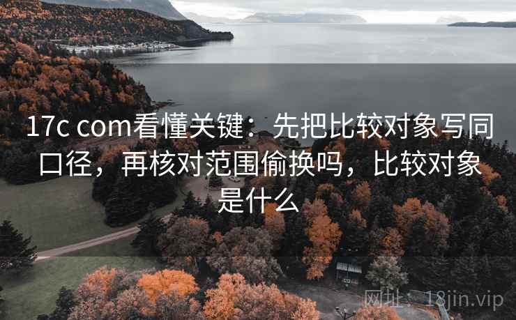17c com看懂关键:先把比较对象写同口径,再核对范围偷换吗,比较对象是什么 17c com看懂关键:先把比较对象写同口径,再核对范围偷换吗,比较对象是什么
